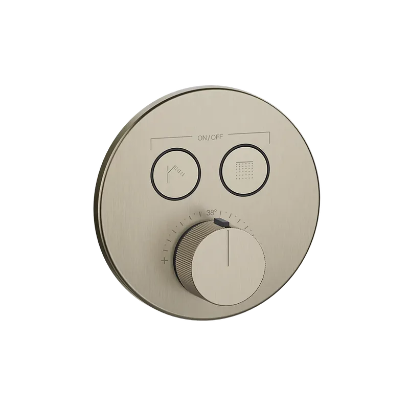 Pagamento Sicuro Parti esterne per miscelatore termostatico a due funzioni simultanee brushed brass Hi fi 38713 Gessi