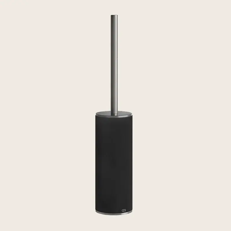 Offerta Speciale Gessi Porta scopino wc da appoggio nero steel brushed 54744