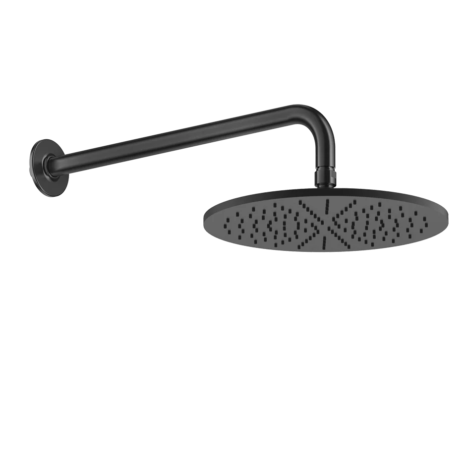 A Buon Prezzo Gessi inciso 58248 Soffione anticalcare a parete orientabile in ottone nero opaco