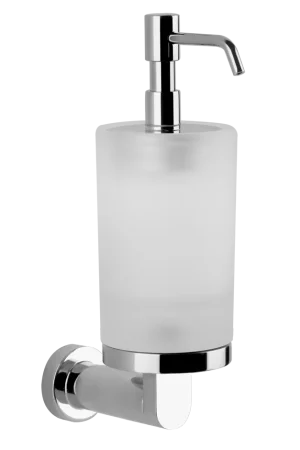 Vendita Finale Dispenser porta sapone liquido in vetro satinato cromo Emporio 38815 Gessi