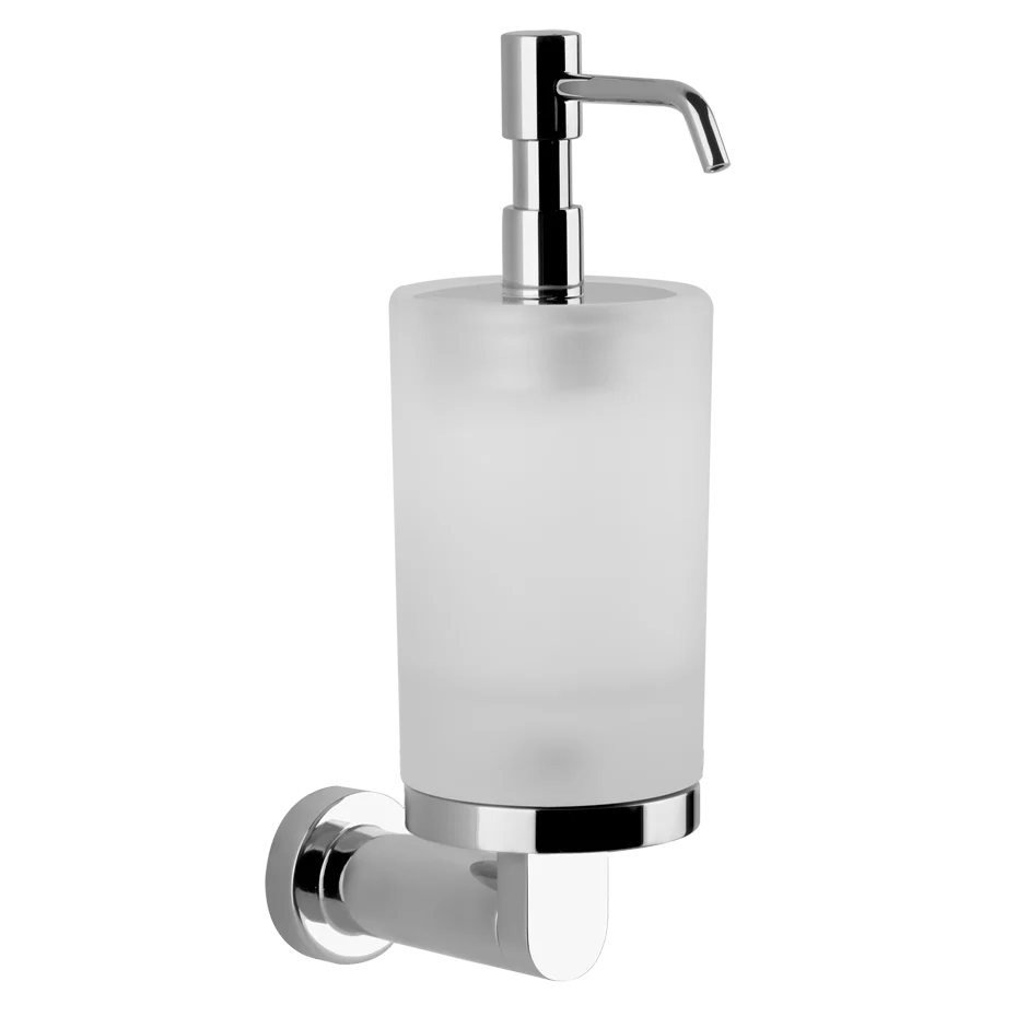 Vendita Finale Dispenser porta sapone liquido in vetro satinato cromo Emporio 38815 Gessi