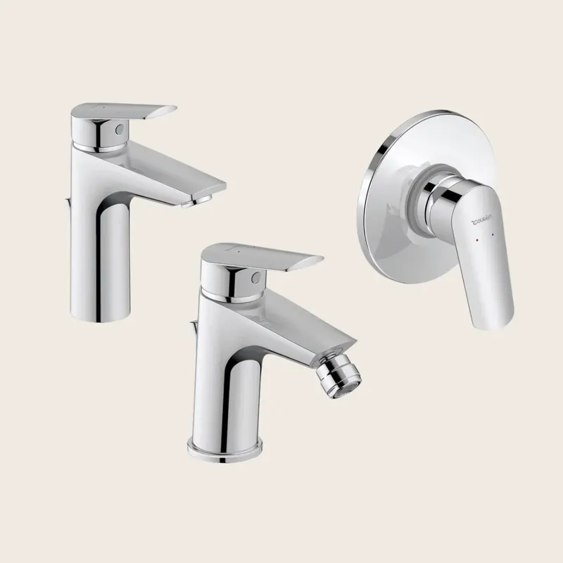 Offerta Lampo Duravit No1 Set Miscelatori Lavabo Bidet Doccia 1 uscita Cromo