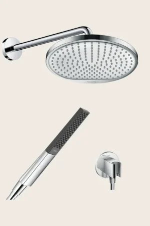 Hansgrohe Crometta Set soffione doccia tondo con braccio doccetta supporto e flessibile 125 cm cromo Ultima Occasione