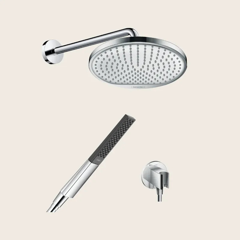 Hansgrohe Crometta Set soffione doccia tondo con braccio doccetta supporto e flessibile 125 cm cromo Ultima Occasione