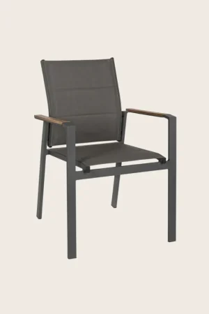 Andrea Bizzotto Kubik sedia con braccioli antracite SJ61 0663240 Soddisfatti O Rimborsati