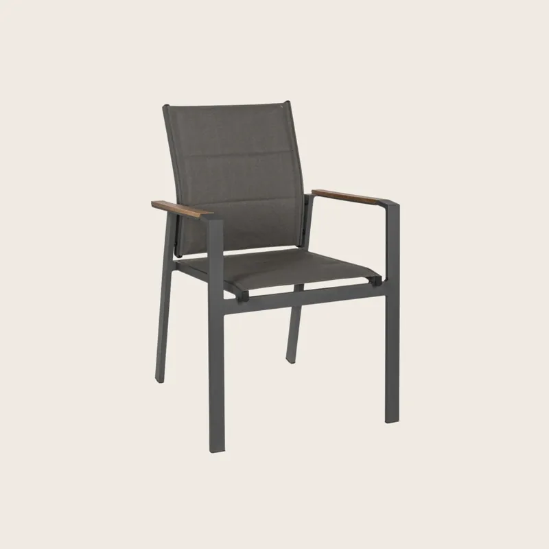 Andrea Bizzotto Kubik sedia con braccioli antracite SJ61 0663240 Soddisfatti O Rimborsati