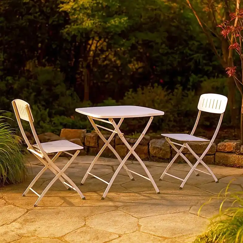 Andrea Bizzotto Bistrot Yvonne set tavolo e sedie bianco 0803566 Ultime Pezzi