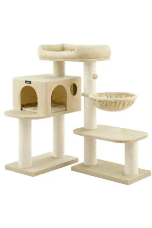 Albero per Gatti con Piazzola in Peluche A Buon Prezzo