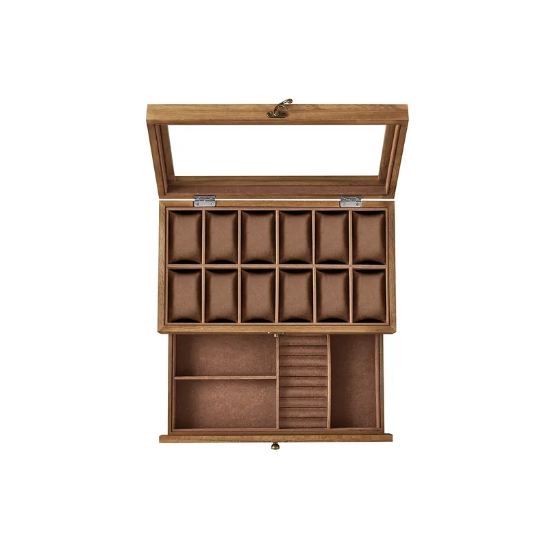 Porta Orologi a 12 Scomparti Marrone Vintage Saldi