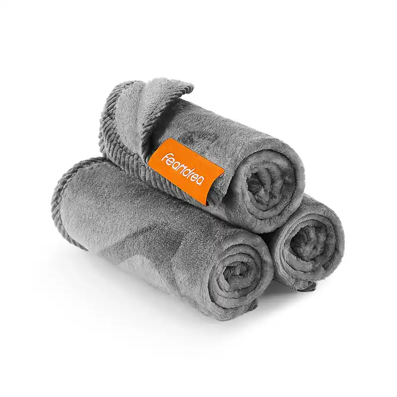 Coperta di 3 Pezzi XS per Gatti Piccoli Copridivano in Flanella Grigio Ardesia Più Venduto