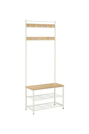 Appendiabiti con ripiano per scarpiere, mobile d‘ingresso con panchina Must-Have