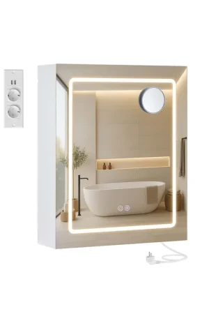 Armadietto a specchio da bagno con LED presa multipla e antiappannamento Direttamente Dal Produttore