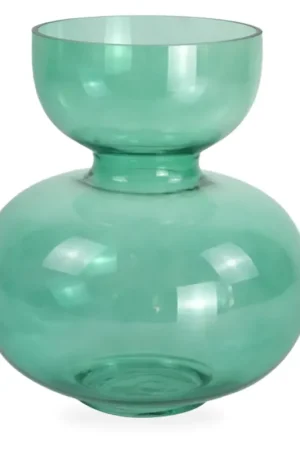 Vaso di vetro verde Hazel 25 cm Prezzo Conveniente