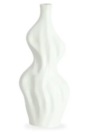 Affare Alva vaso in ceramica bianco 25 cm