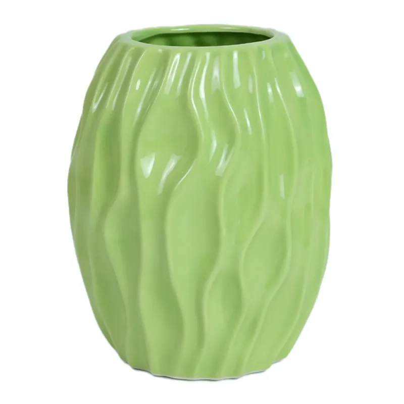 Vaso in ceramica verde Betty 15,4 cm Professionale