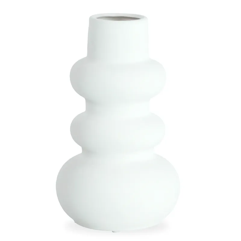 Vaso in ceramica Billie bianco 24 cm Offerta Limitata