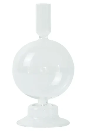 Acquista Ora Effi portacandela in vetro trasparente 20 cm