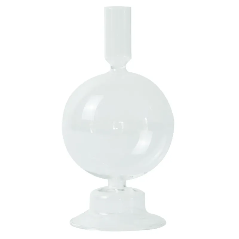 Acquista Ora Effi portacandela in vetro trasparente 20 cm
