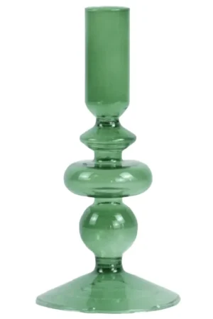 Acquista Ora Gracie portacandela in vetro verde 18 cm