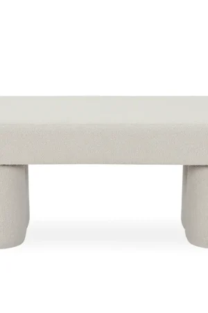 Acquista Ora Linea panca bianco boucle 100x42x44 cm