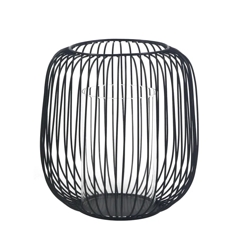 Akia lanterna in metallo nero 21 cm Compra Oggi Stesso