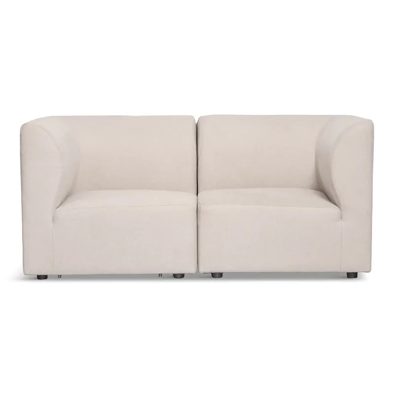 Emilia divano modulare in beige con 2 moduli L 158 x P 79 x H 72 cm Pagamento Sicuro