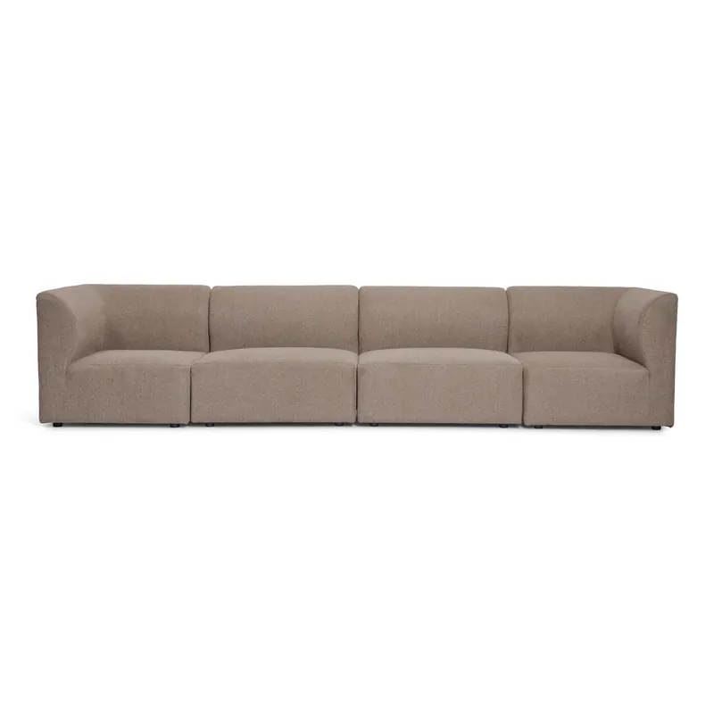 Emilia divano modulare in sabbia con 4 moduli L 328 x P 79 x H 72 cm A Buon Prezzo