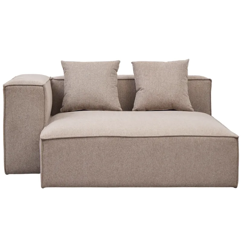 A Buon Prezzo Hailey modulo chaise longue sinistra in sabbia L 147 x P 148 x A 65 cm