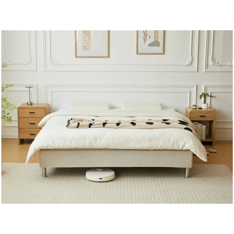Vendita Finale Premium letto continentale in beige 180x200 cm con topper in memory foam da 7 cm incl. gambe cromate