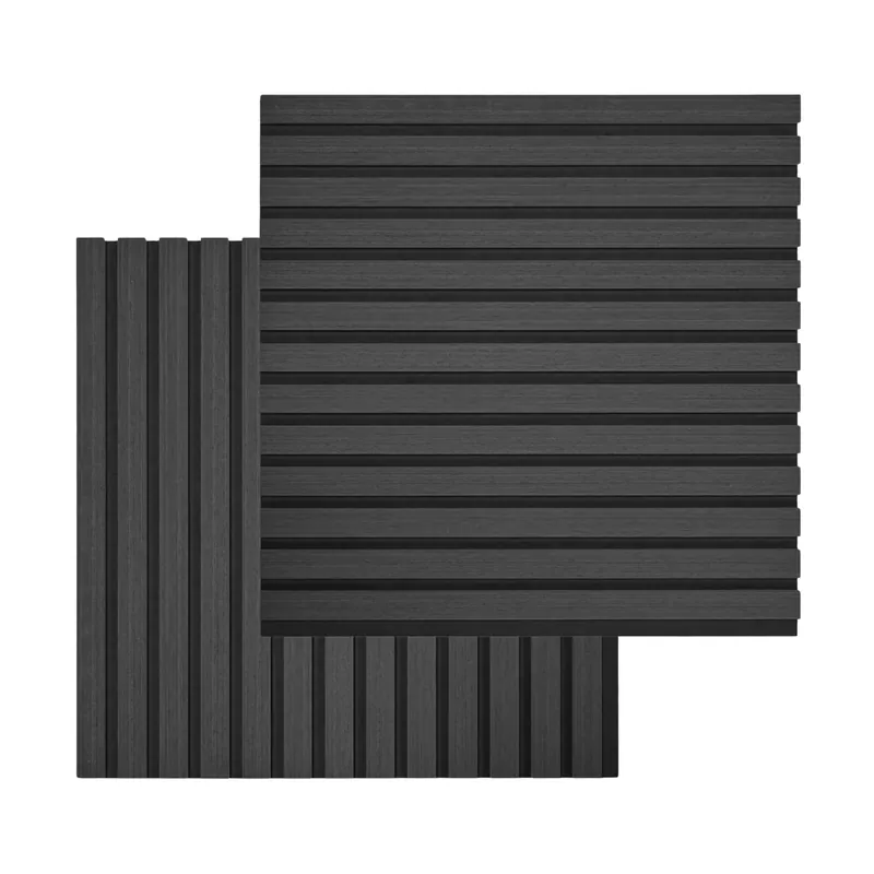 Pannello acustico in impiallacciatura di rovere nero 520×520×18 mm Promozione