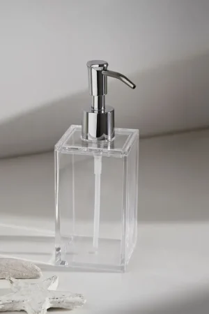 Economico Dispenser sapone squadrato in plastica